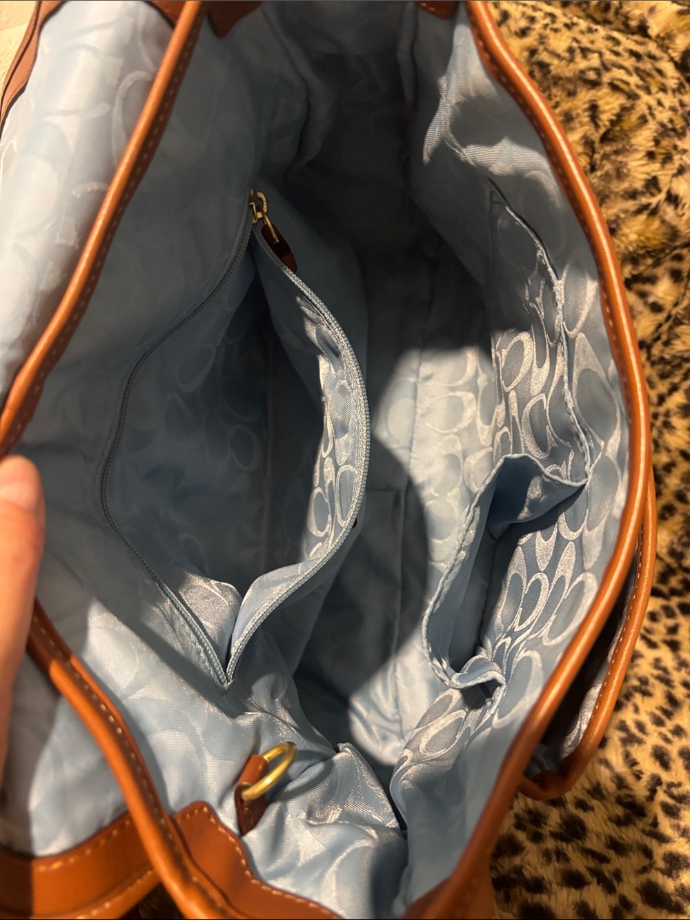 COACH Tan Leather Flap Shoulder Bag - Picture 12 of 15